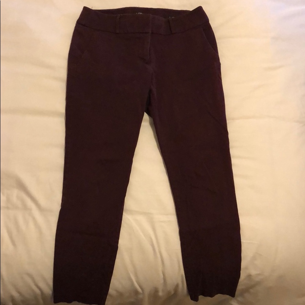 Loft Julie Skinny Maroon Women’s Pants